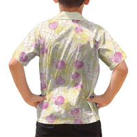 Anthurium Plumeria Lei Pastel Hawaiian Shirt Yellow Hawaiian Splendid Palaka LT01 - Polynesian Pride