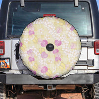 Anthurium Plumeria Lei Pastel Spare Tire Cover Yellow Hawaiian Splendid Palaka LT01 Yellow - Polynesian Pride