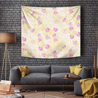 Anthurium Plumeria Lei Pastel Tapestry Yellow Hawaiian Splendid Palaka LT01 Yellow - Polynesian Pride