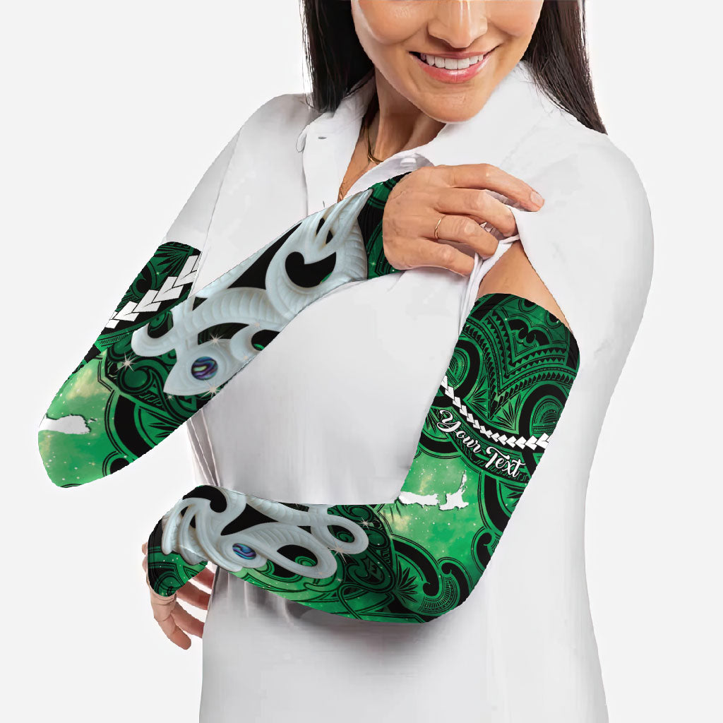 Personalised Maori Matariki Manaia Kakariki Arm Sleeves Maori Kowhaiwhai Pattern Galaxy LT01 - Polynesian Pride