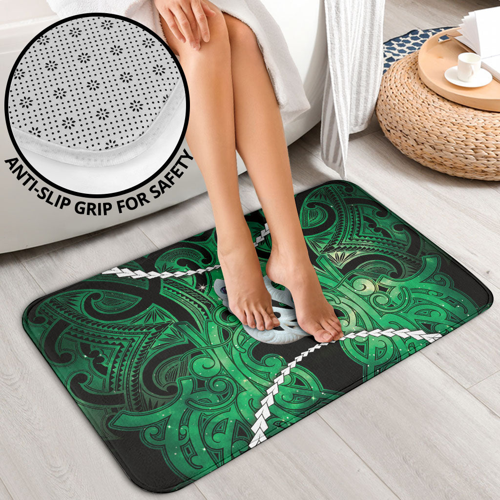 Maori Matariki Manaia Kakariki Bathroom Set Maori Kowhaiwhai Pattern Galaxy LT01 - Polynesian Pride