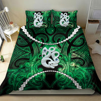 Maori Matariki Manaia Kakariki Bedding Set Maori Kowhaiwhai Pattern Galaxy LT01 - Polynesian Pride