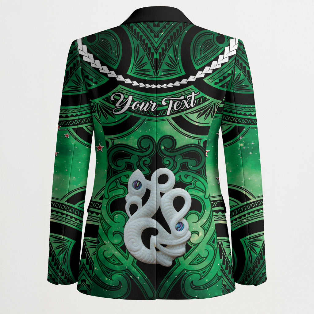 Personalised Maori Matariki Manaia Kakariki Blazer Maori Kowhaiwhai Pattern Galaxy LT01 - Polynesian Pride