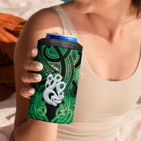 Personalised Maori Matariki Manaia Kakariki 4 in 1 Can Cooler Tumbler Maori Kowhaiwhai Pattern Galaxy LT01 - Polynesian Pride
