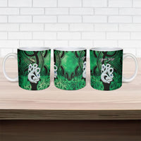 Personalised Maori Matariki Manaia Kakariki Ceramic Mug Maori Kowhaiwhai Pattern Galaxy LT01 - Polynesian Pride