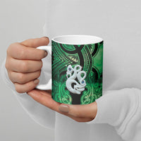 Personalised Maori Matariki Manaia Kakariki Ceramic Mug Maori Kowhaiwhai Pattern Galaxy LT01 - Polynesian Pride