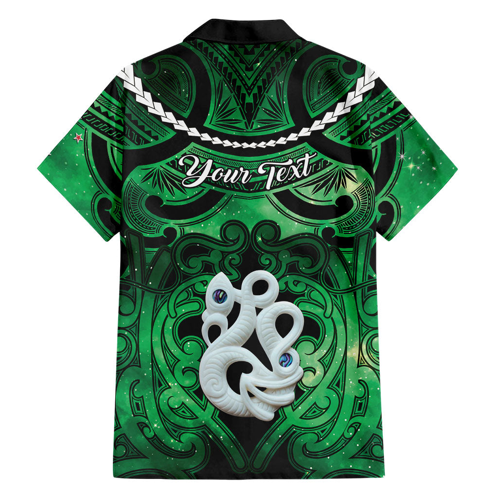 Personalised Maori Matariki Manaia Kakariki Family Matching Summer Maxi Dress and Hawaiian Shirt Maori Kowhaiwhai Pattern Galaxy