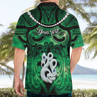 Personalised Maori Matariki Manaia Kakariki Hawaiian Shirt Maori Kowhaiwhai Pattern Galaxy LT01 - Polynesian Pride