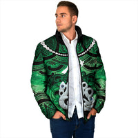 Personalised Maori Matariki Manaia Kakariki Padded Jacket Maori Kowhaiwhai Pattern Galaxy LT01 - Polynesian Pride