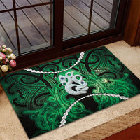 Maori Matariki Manaia Kakariki Rubber Doormat Maori Kowhaiwhai Pattern Galaxy LT01 - Polynesian Pride