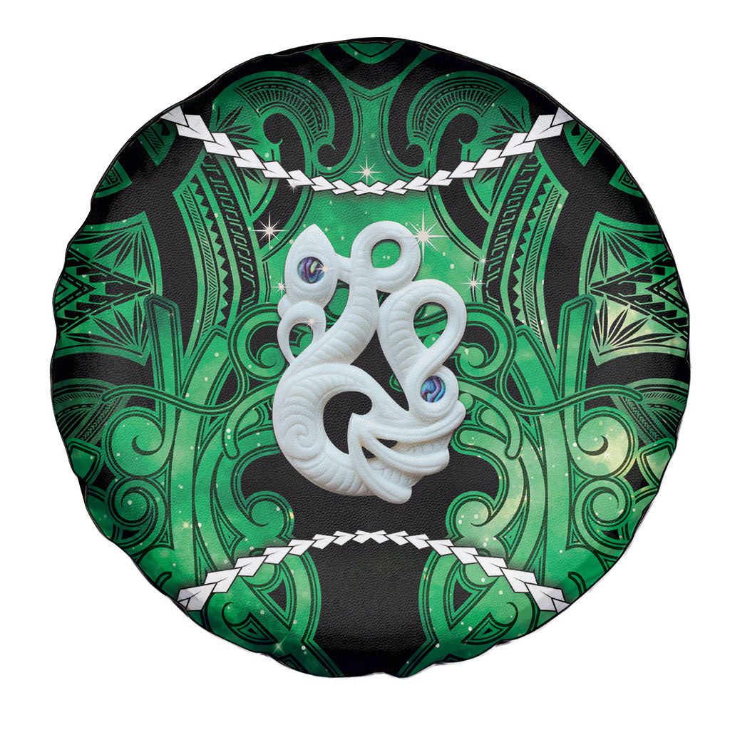 Maori Matariki Manaia Kakariki Spare Tire Cover Maori Kowhaiwhai Pattern Galaxy LT01 - Polynesian Pride