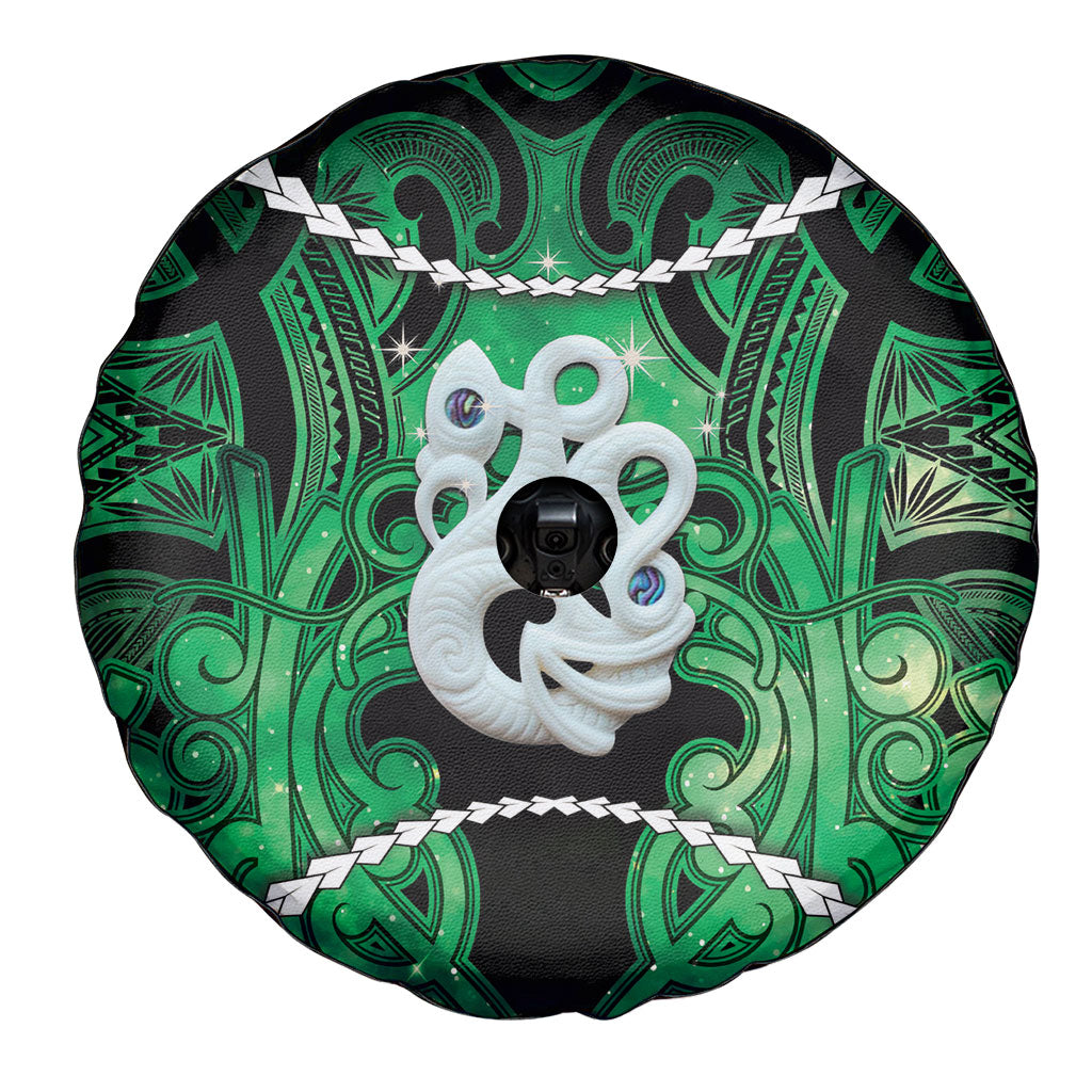 Maori Matariki Manaia Kakariki Spare Tire Cover Maori Kowhaiwhai Pattern Galaxy LT01 - Polynesian Pride