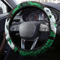 Maori Matariki Manaia Kakariki Steering Wheel Cover Maori Kowhaiwhai Pattern Galaxy LT01 - Polynesian Pride
