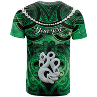 Personalised Maori Matariki Manaia Kakariki T Shirt Maori Kowhaiwhai Pattern Galaxy LT01 - Polynesian Pride