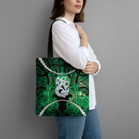 Maori Matariki Manaia Kakariki Tote Bag Maori Kowhaiwhai Pattern Galaxy LT01 - Polynesian Pride