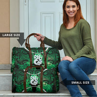 Maori Matariki Manaia Kakariki Travel Bag Maori Kowhaiwhai Pattern Galaxy LT01 - Polynesian Pride
