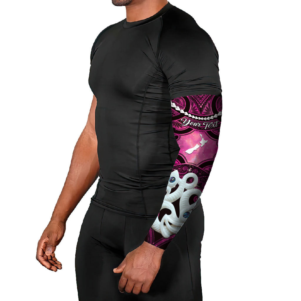 Personalised Maori Matariki Manaia Mawhero Arm Sleeves Maori Kowhaiwhai Pattern Galaxy