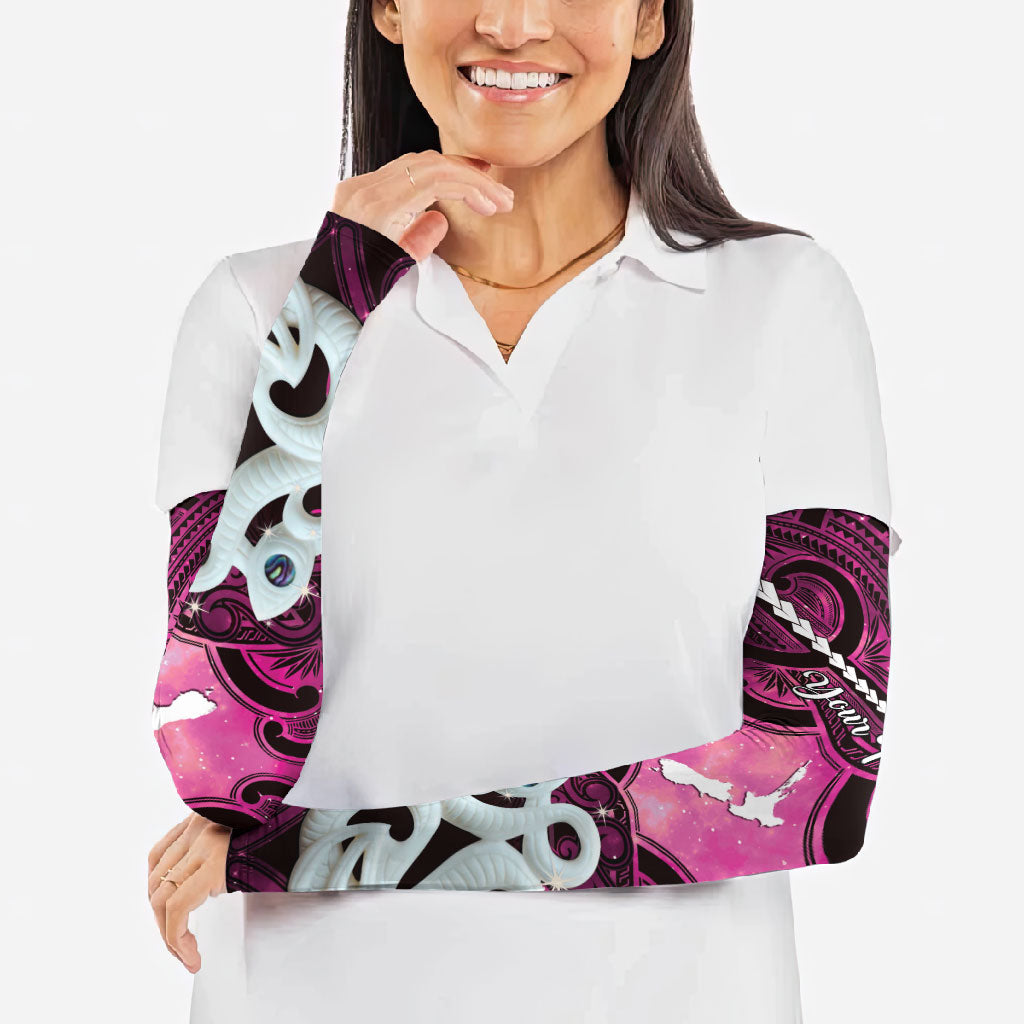 Personalised Maori Matariki Manaia Mawhero Arm Sleeves Maori Kowhaiwhai Pattern Galaxy