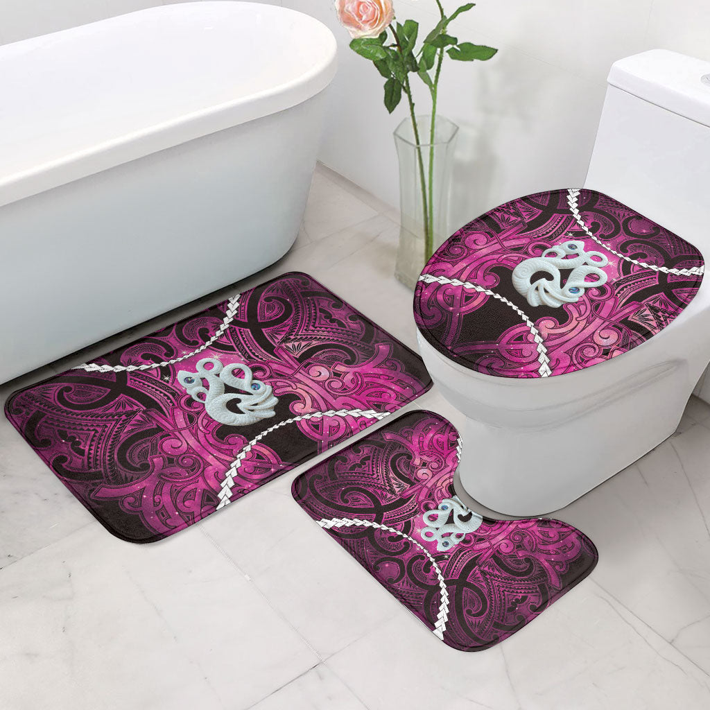 Maori Matariki Manaia Mawhero Bathroom Set Maori Kowhaiwhai Pattern Galaxy LT01 - Polynesian Pride