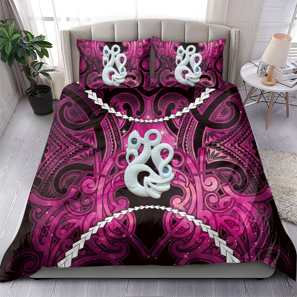 Maori Matariki Manaia Mawhero Bedding Set Maori Kowhaiwhai Pattern Galaxy LT01 - Polynesian Pride
