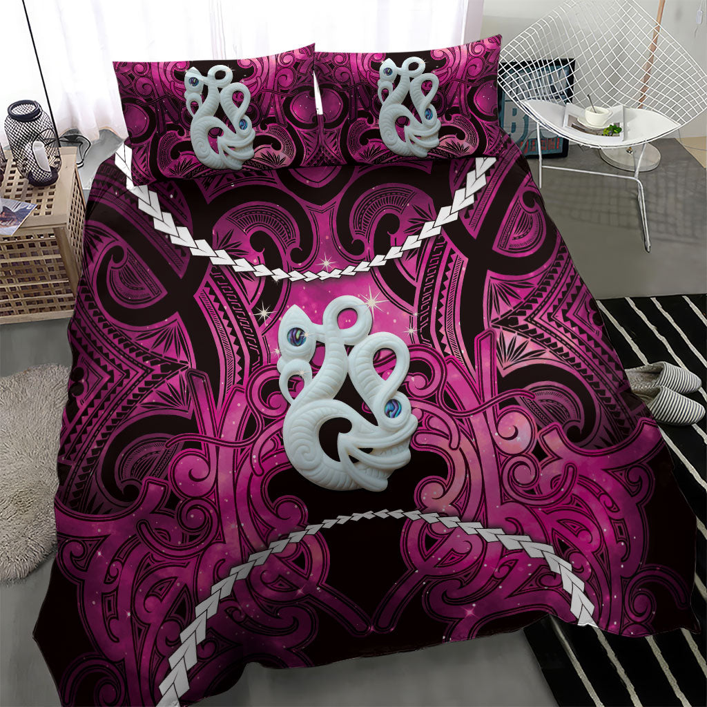 Maori Matariki Manaia Mawhero Bedding Set Maori Kowhaiwhai Pattern Galaxy LT01 - Polynesian Pride