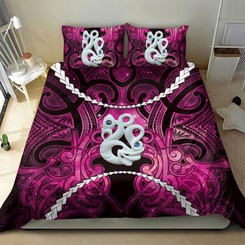 Maori Matariki Manaia Mawhero Bedding Set Maori Kowhaiwhai Pattern Galaxy LT01 - Polynesian Pride
