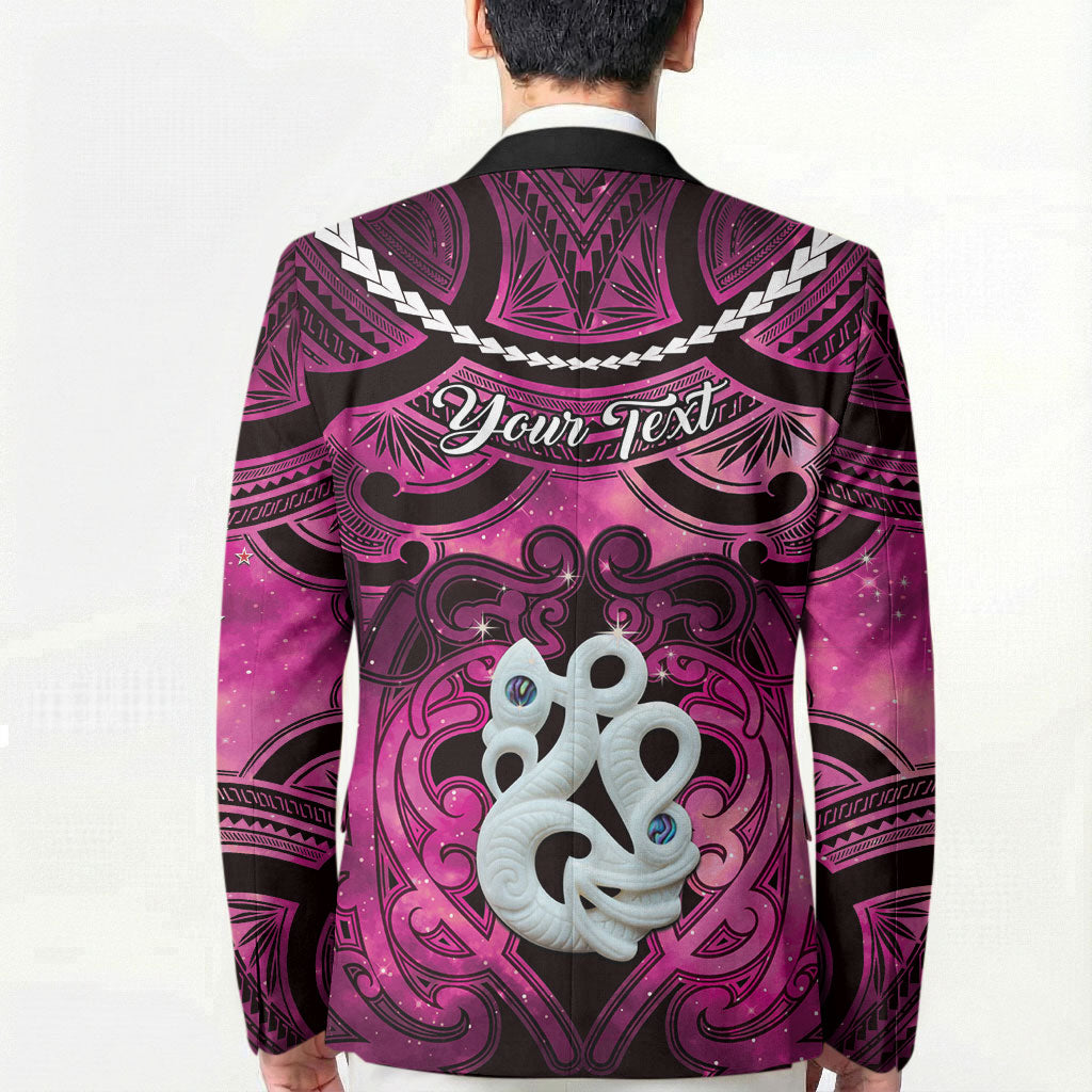 Personalised Maori Matariki Manaia Mawhero Blazer Maori Kowhaiwhai Pattern Galaxy LT01 - Polynesian Pride