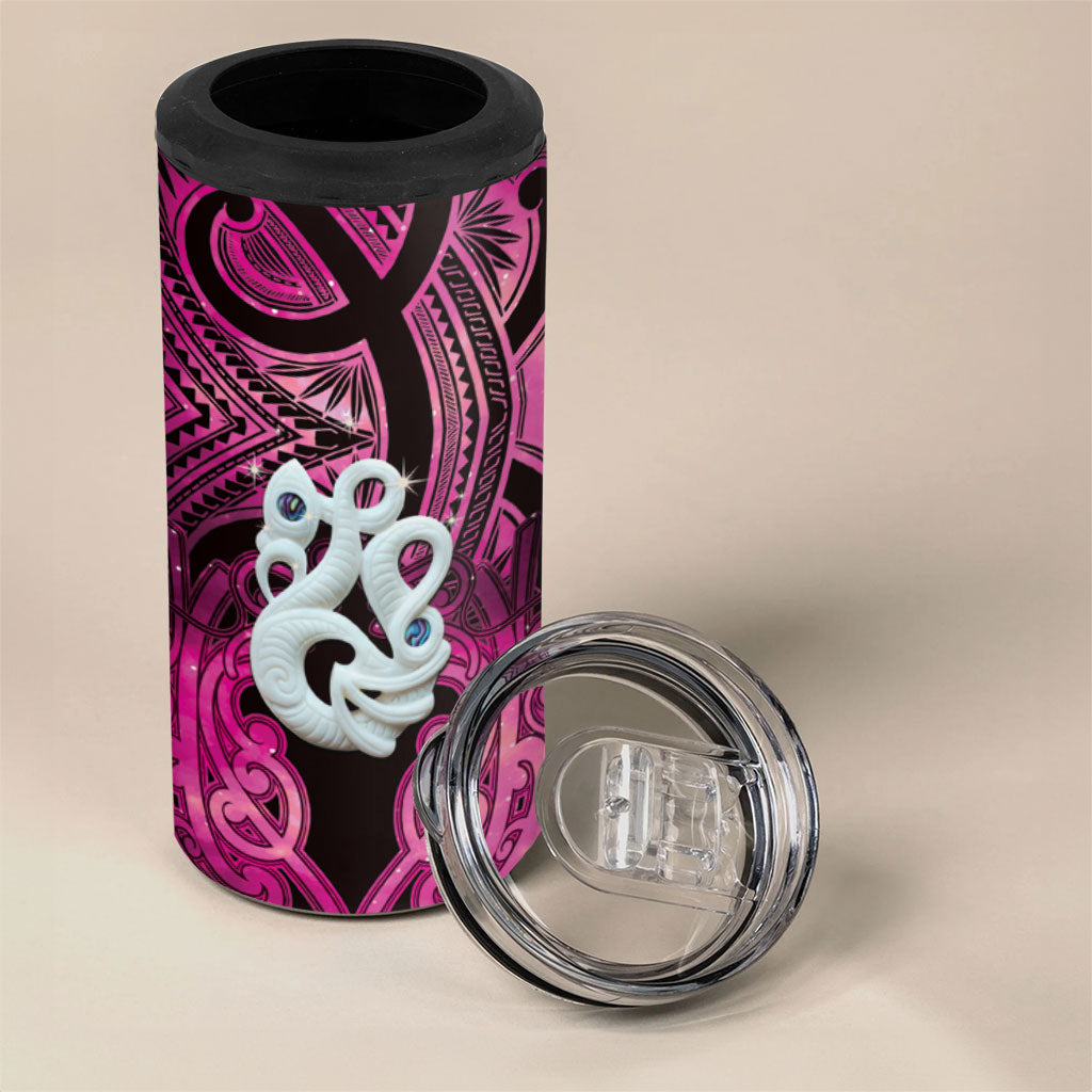 Personalised Maori Matariki Manaia Mawhero 4 in 1 Can Cooler Tumbler Maori Kowhaiwhai Pattern Galaxy