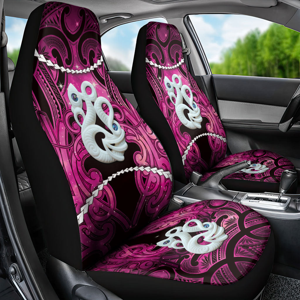 Maori Matariki Manaia Mawhero Car Seat Cover Maori Kowhaiwhai Pattern Galaxy LT01 - Polynesian Pride