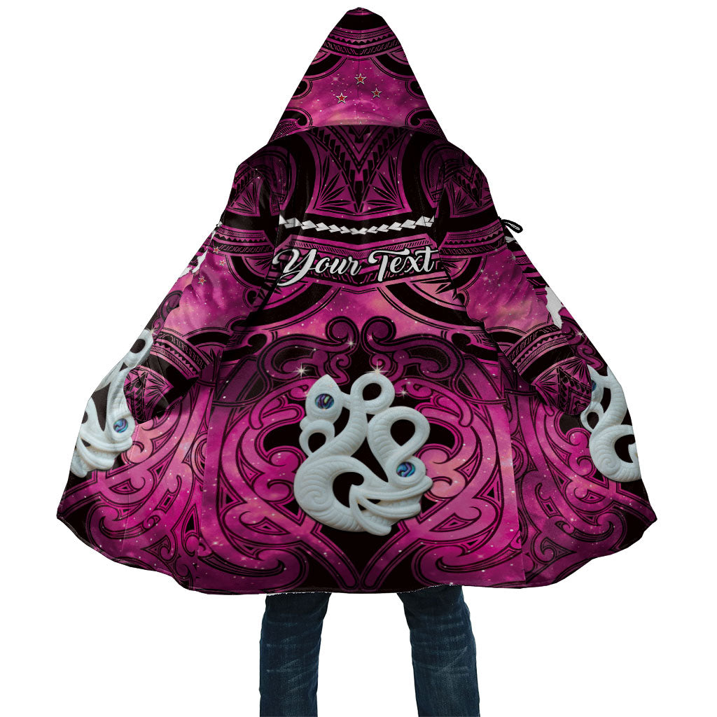 Personalised Maori Matariki Manaia Mawhero Cloak Maori Kowhaiwhai Pattern Galaxy LT01 Unisex Pink - Polynesian Pride