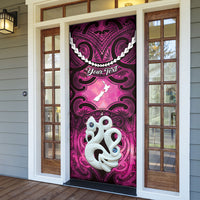 Personalised Maori Matariki Manaia Mawhero Door Cover Maori Kowhaiwhai Pattern Galaxy LT01 - Polynesian Pride