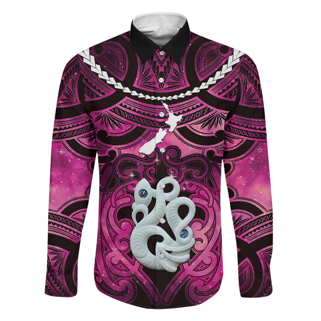 Personalised Maori Matariki Manaia Mawhero Family Matching Mermaid Dress and Hawaiian Shirt Maori Kowhaiwhai Pattern Galaxy