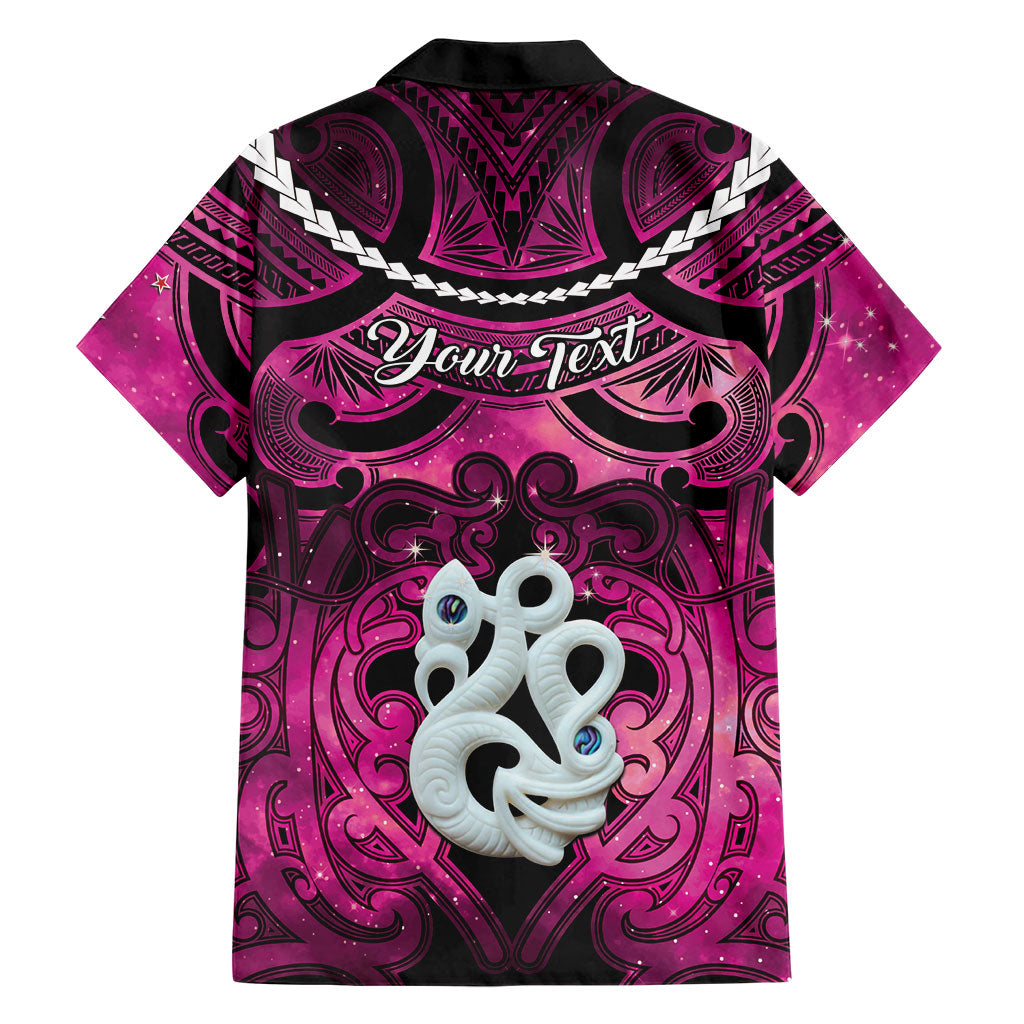 Personalised Maori Matariki Manaia Mawhero Family Matching Puletasi and Hawaiian Shirt Maori Kowhaiwhai Pattern Galaxy