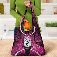Maori Matariki Manaia Mawhero Grocery Bag Maori Kowhaiwhai Pattern Galaxy LT01 - Polynesian Pride