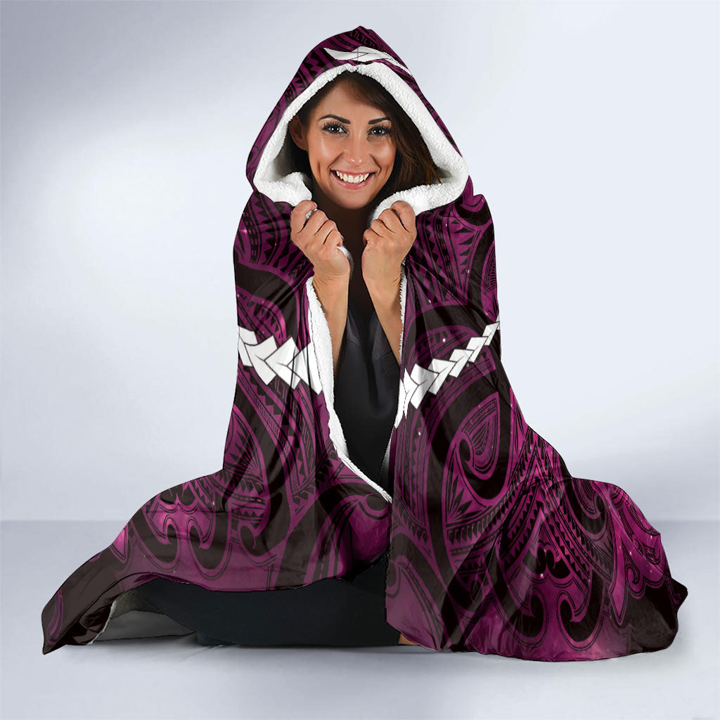 Maori Matariki Manaia Mawhero Hooded Blanket Maori Kowhaiwhai Pattern Galaxy LT01 - Polynesian Pride
