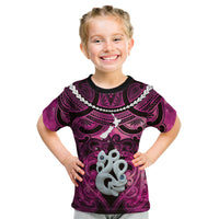 Personalised Maori Matariki Manaia Mawhero Kid T Shirt Maori Kowhaiwhai Pattern Galaxy