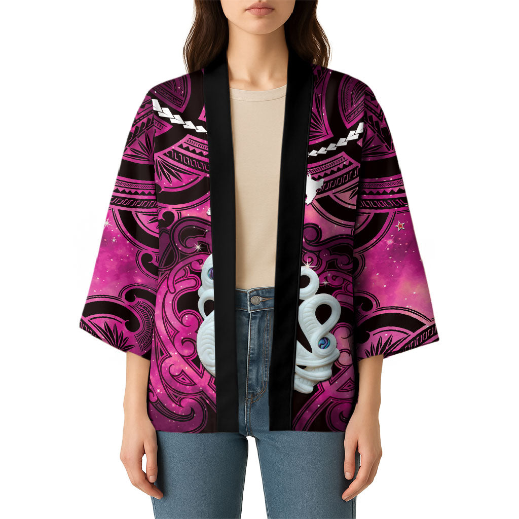 Personalised Maori Matariki Manaia Mawhero Kimono Maori Kowhaiwhai Pattern Galaxy LT01 - Polynesian Pride