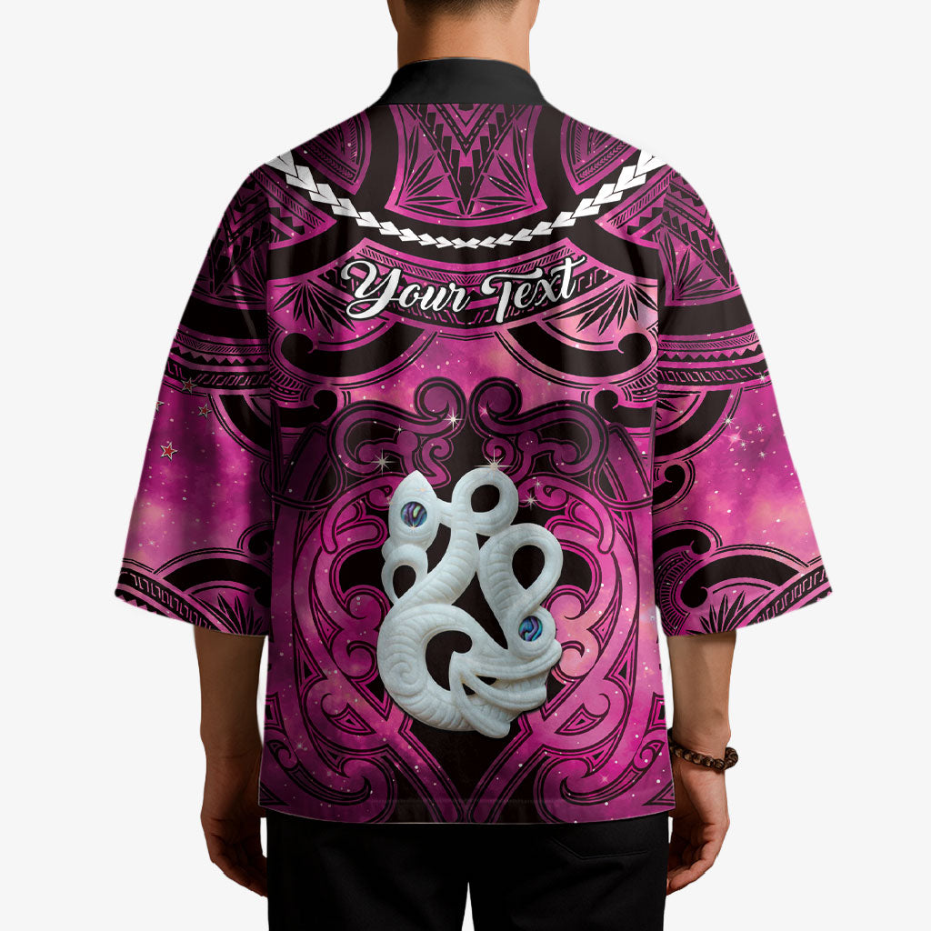 Personalised Maori Matariki Manaia Mawhero Kimono Maori Kowhaiwhai Pattern Galaxy LT01 - Polynesian Pride