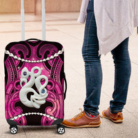 Maori Matariki Manaia Mawhero Luggage Cover Maori Kowhaiwhai Pattern Galaxy