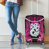 Maori Matariki Manaia Mawhero Luggage Cover Maori Kowhaiwhai Pattern Galaxy