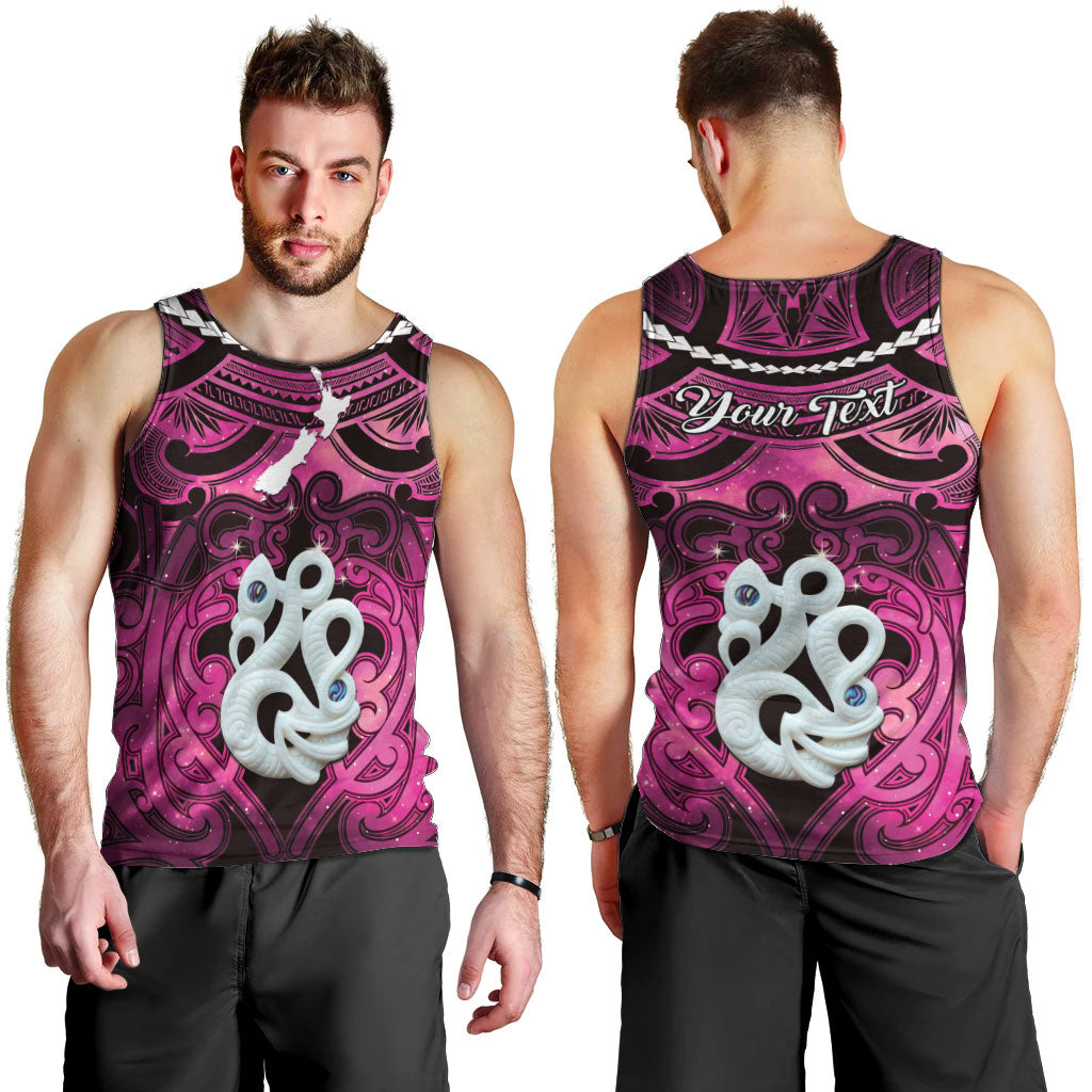 Personalised Maori Matariki Manaia Mawhero Men Tank Top Maori Kowhaiwhai Pattern Galaxy LT01 - Polynesian Pride