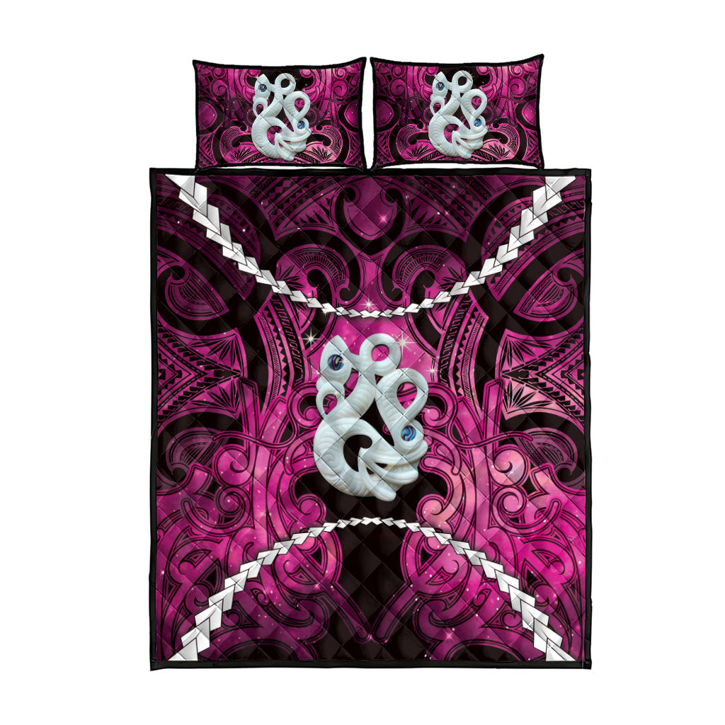 Maori Matariki Manaia Mawhero Quilt Bed Set Maori Kowhaiwhai Pattern Galaxy LT01 - Polynesian Pride