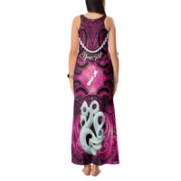 Personalised Maori Matariki Manaia Mawhero Tank Maxi Dress Maori Kowhaiwhai Pattern Galaxy LT01 - Polynesian Pride
