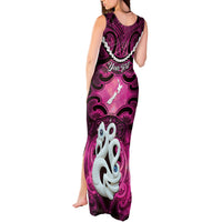 Personalised Maori Matariki Manaia Mawhero Tank Maxi Dress Maori Kowhaiwhai Pattern Galaxy LT01 - Polynesian Pride
