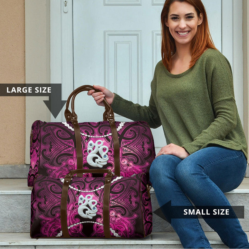 Maori Matariki Manaia Mawhero Travel Bag Maori Kowhaiwhai Pattern Galaxy LT01 - Polynesian Pride