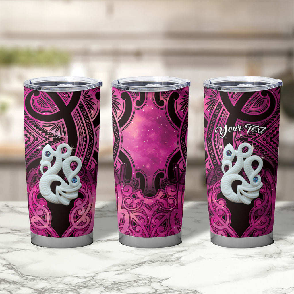 Personalised Maori Matariki Manaia Mawhero Tumbler Cup Maori Kowhaiwhai Pattern Galaxy LT01 - Polynesian Pride