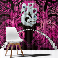Maori Matariki Manaia Mawhero Window Curtain Maori Kowhaiwhai Pattern Galaxy
