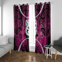 Maori Matariki Manaia Mawhero Window Curtain Maori Kowhaiwhai Pattern Galaxy