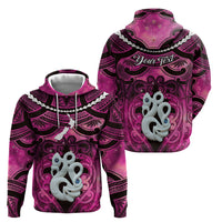 Personalised Maori Matariki Manaia Mawhero Zip Hoodie Maori Kowhaiwhai Pattern Galaxy LT01 - Polynesian Pride