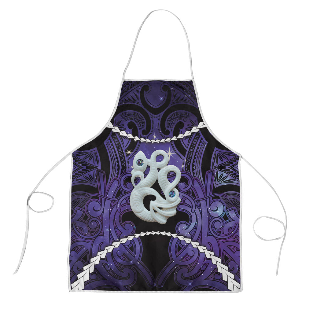 Maori Matariki Manaia Waiporoporo Apron Maori Kowhaiwhai Pattern Galaxy LT01 Purple - Polynesian Pride